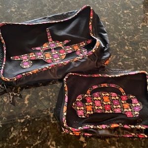 Vera Bradley set of two packing cubes